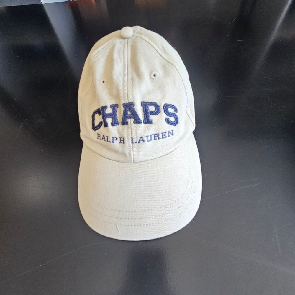 Chaps Ralph Lauren Beige Branded Cap Vintage